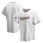 Washington Nationals White Gold BFRAILEY 2019 World Series Champions Blank Cool Base Jersey