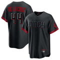 Cincinnati Reds #44 Elly De La Cruz Player Black BFRAILEY City Connect Home Game Stitched Jerseys