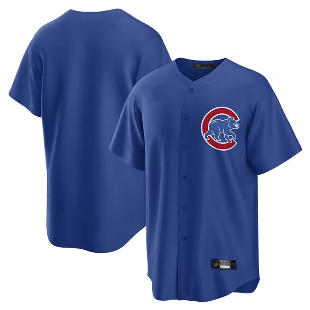 Chicago Cubs Royal BFRAILEY Home Game Blank Player Stitched Jerseys