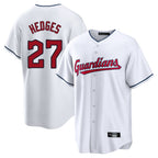 Cleveland Guardians #27 Austin Hedges Player White BFRAILEY Home Game Stitched Jerseys