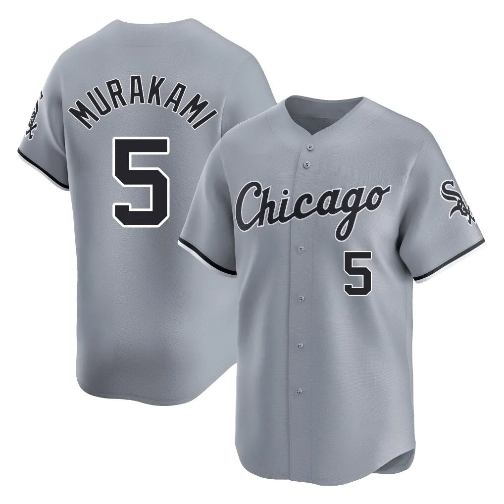 Chicago White Sox #5 Munetaka Murakami Player Gray BFRAILEY Road Limited Home Stitched Jerseys