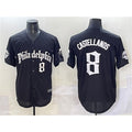 Philadelphia Phillies #8 Nick Castellanos Green BFRAILEY With Patch Stitched Cool Base Jersey