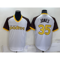 San Diego Padres #35 Randy Jones White BFRAILEY Stitched Cooperstown Cool Base Jersey
