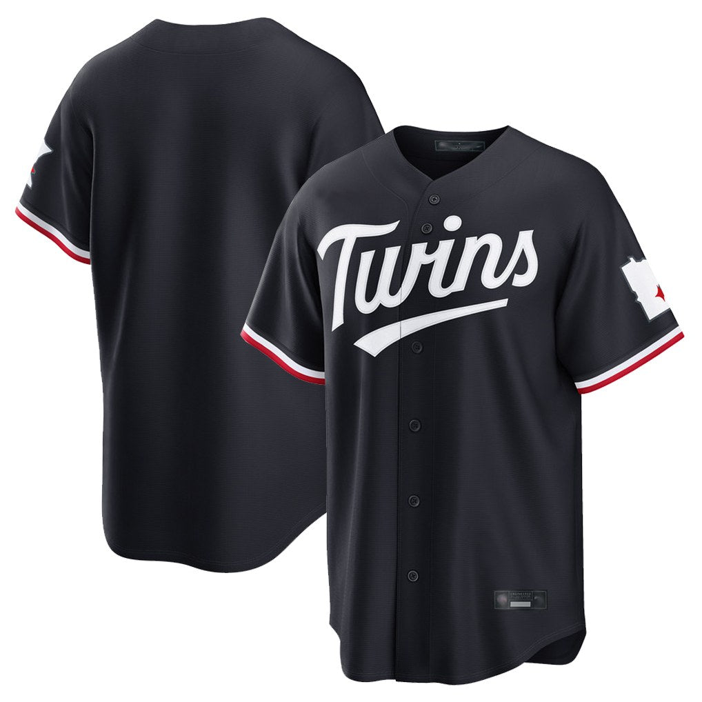 Minnesota Twins Blank Player Navy BFRAILEYHome Game Stitched Jerseys