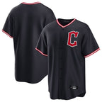 Cleveland Guardians Blank Player Navy BFRAILEY Home Game Stitched Jerseys
