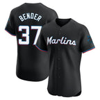 Miami Marlins #37 Anthony Bender Player Black BFRAILEY Vapor Home Limited Elite Stitched Jerseys