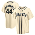 Seattle Mariners #44 Julio Rodriguez Alternate Cream BFRAILEY Jersey