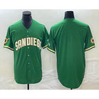 San Diego Padres Blank Green BFRAILEY Cool Base Stitched Jersey