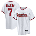Cleveland Guardians #7 George Valera Player White BFRAILEY Game Home Stitched Jerseys