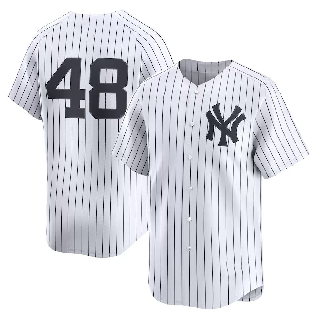 New York Yankees #48 Paul Goldschmidt White BFRAILEY Home Limited Player Jersey