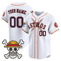 Custom Houston Astros x One Piece White BFRAILEY Vapor Premier Limited Jersey - Stitched