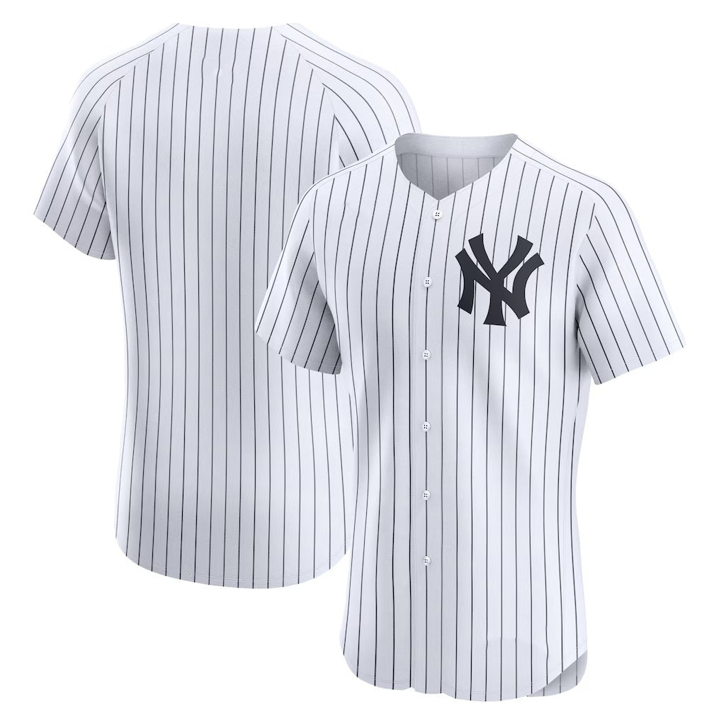 New York Yankees White BFRAILEY Home Elite Jersey