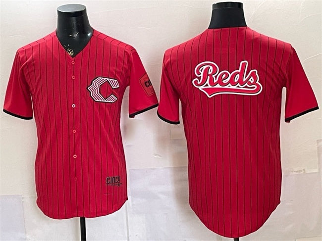 Cincinnati Reds Team Big Logo Red BFRAILEY 2026 City Connect Stadium Stitched Jersey