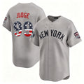 New York Yankees #99 Aaron Judge Gray BFRAILEY USA 250 Fourth of July Limited Stitched Jersey