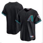 Arizona Diamondbacks Black BFRAILEY Throwback Cooperstown Limited Home Blank Player Stitched Jerseys