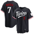 Minnesota Twins #7 Joe Mauer Player Navy BFRAILEYHome Game Stitched Jerseys