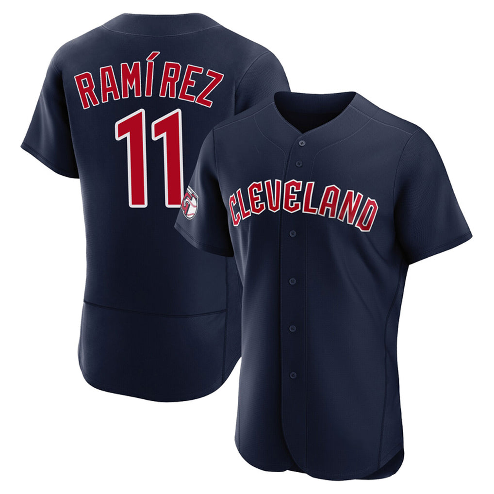 Cleveland Guardians #11 Jose Ramirez Player Navy BFRAILEY Limited Elite Home Stitched Jerseys