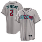 Arizona Diamondbacks #2 Geraldo Perdomo Player Gray BFRAILEY Road Home Game Stitched Jerseys