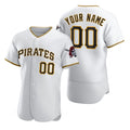 Custom Pittsburgh Pirates White BFRAILEY 2020 Stitched Flex Base Jersey