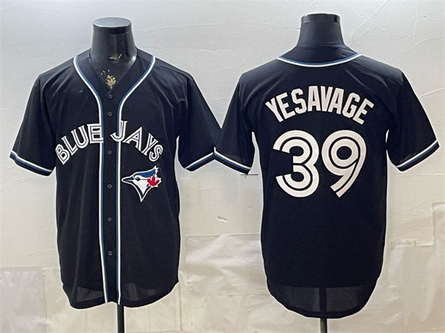 Toronto Blue Jays #39 Trey Yesavage 2026 Fashion Replica Black BFRAILEY Out Stitched Jersey