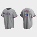 Texas Rangers #2 Marcus Semien Gray BFRAILEY Cool Base Stitched Jersey