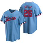 Minnesota Twins #26 Max Kepler Blue BFRAILEY Cool Base Stitched Jersey